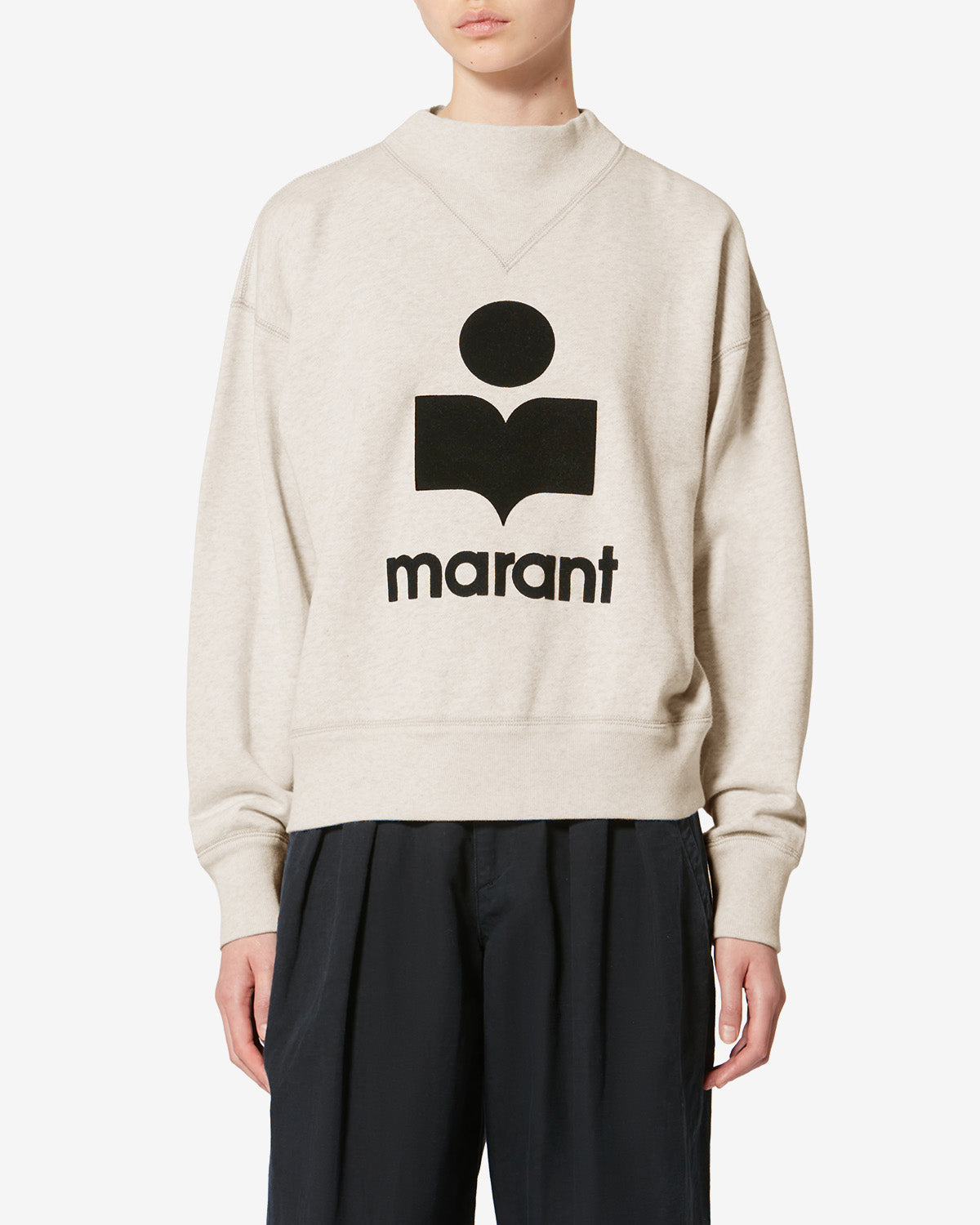 Sweatshirt Moby — Écru, vue 1 ; référence SW0003FAA1M07E23EC