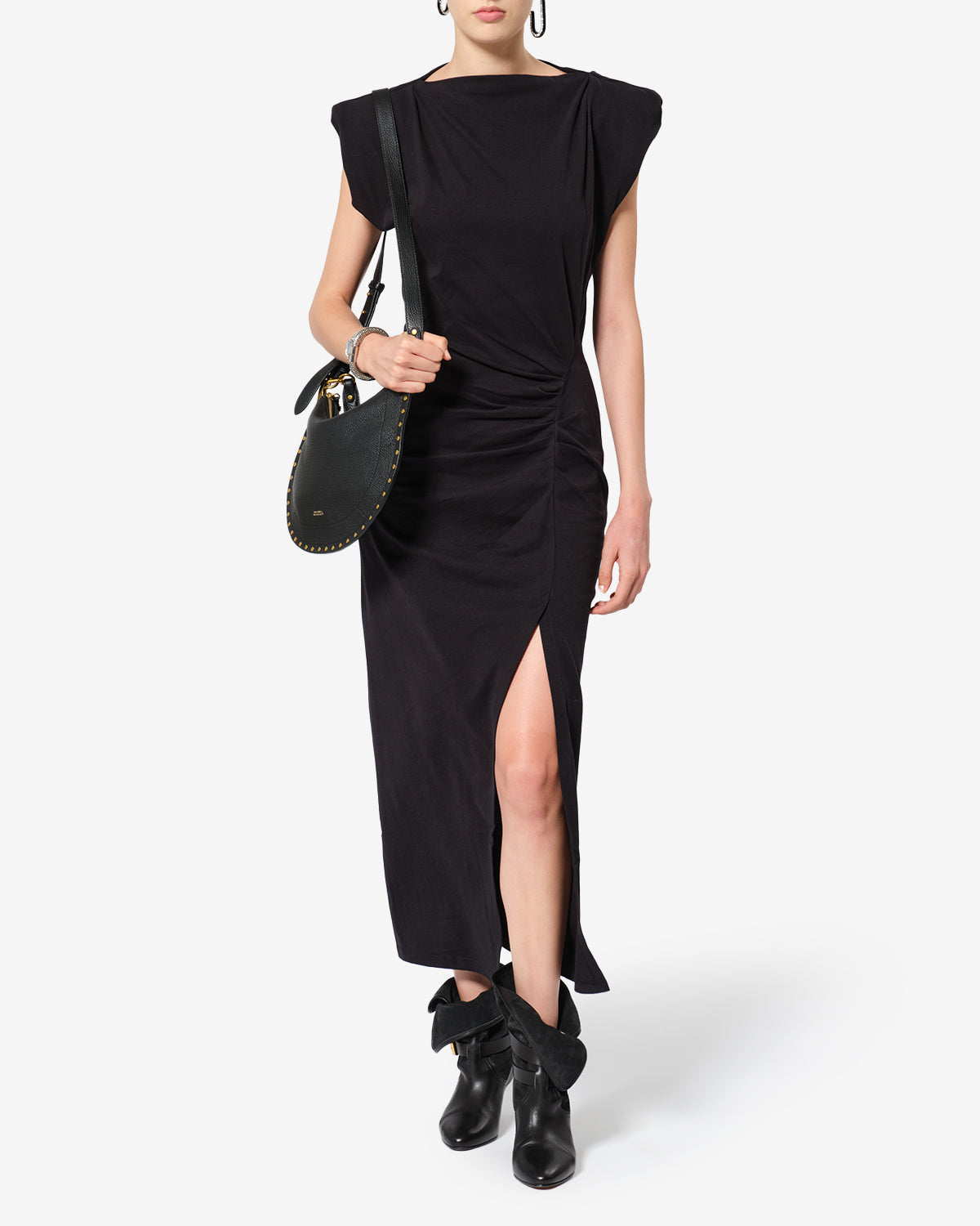 Robe Nadela — Noir, vue 2 ; référence RO0307FAA1N41I01BK