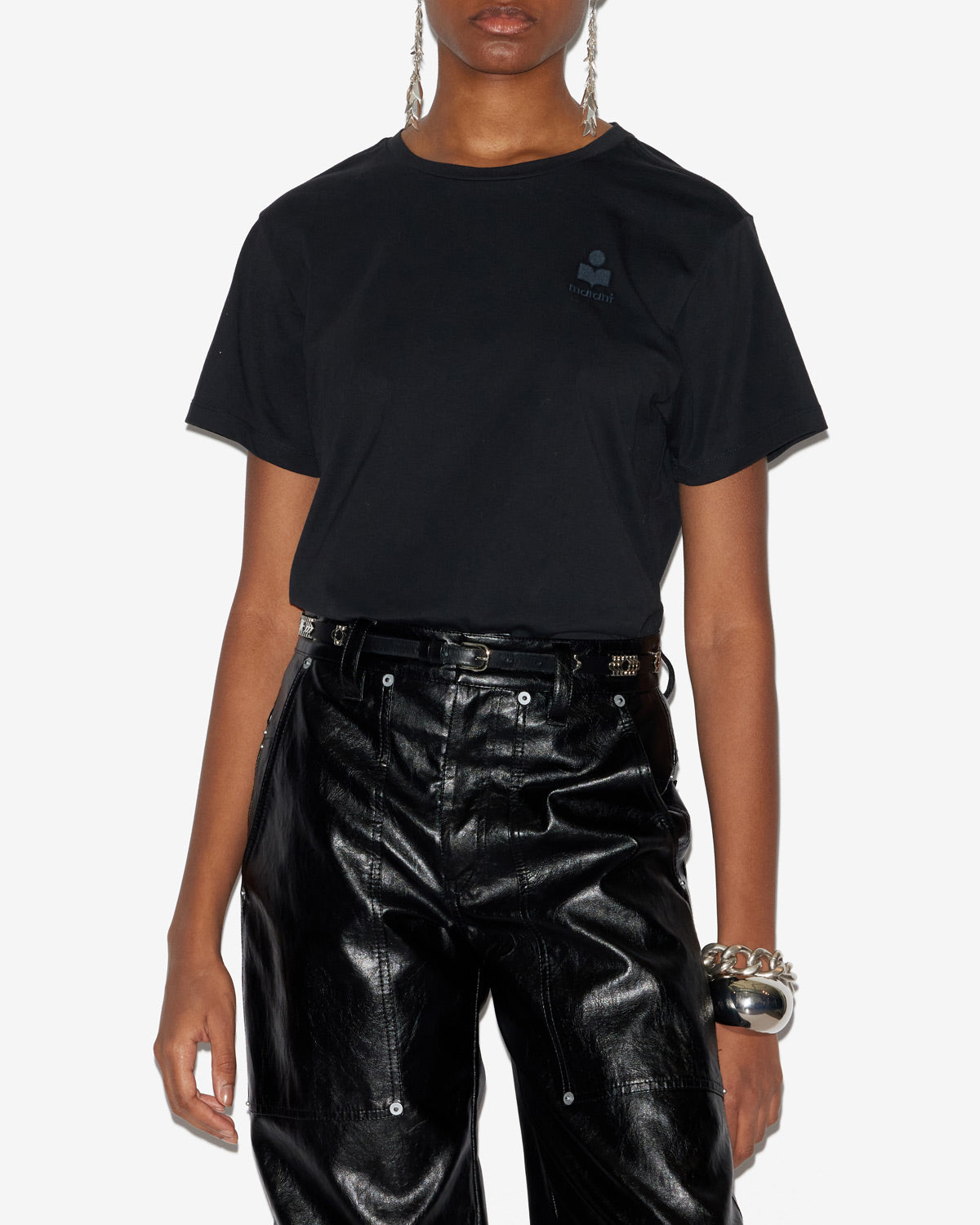 T-shirt Aby — Noir, vue 1 ; référence TS0070FAA1N98E01BK