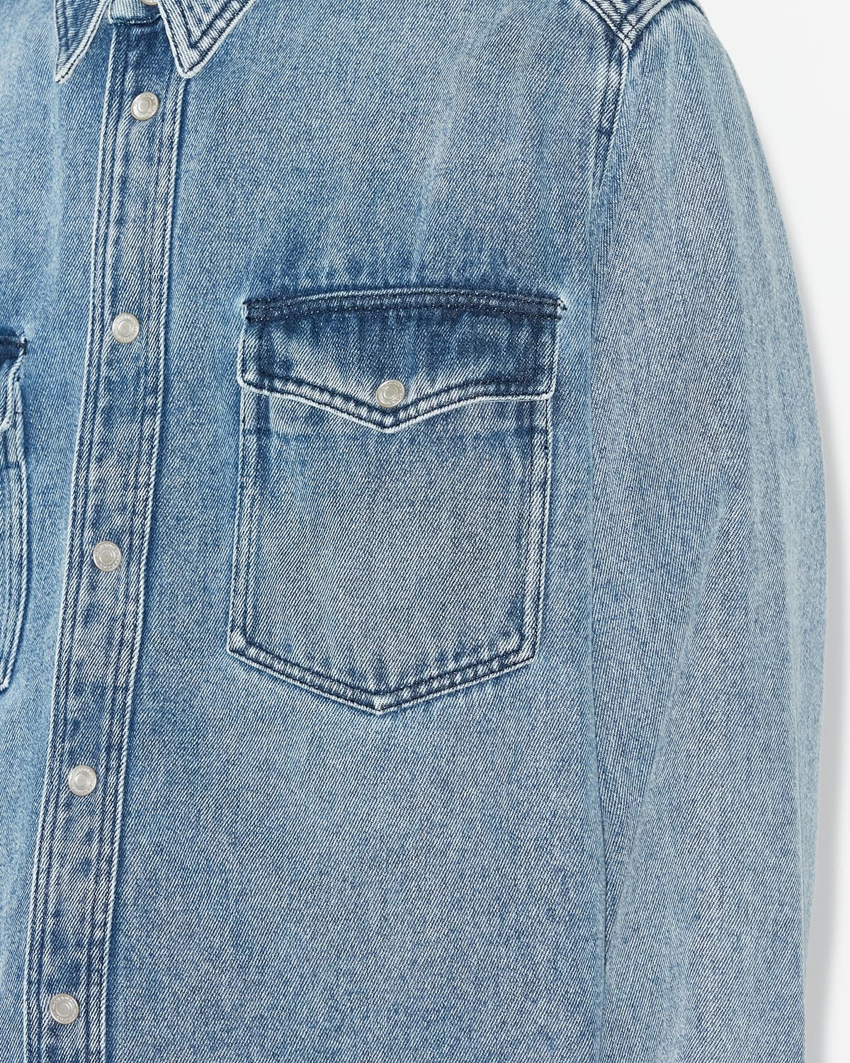 Chemise Taily en denim — Bleu clair, vue 3 ; référence CH0102HBB1H07H30LU