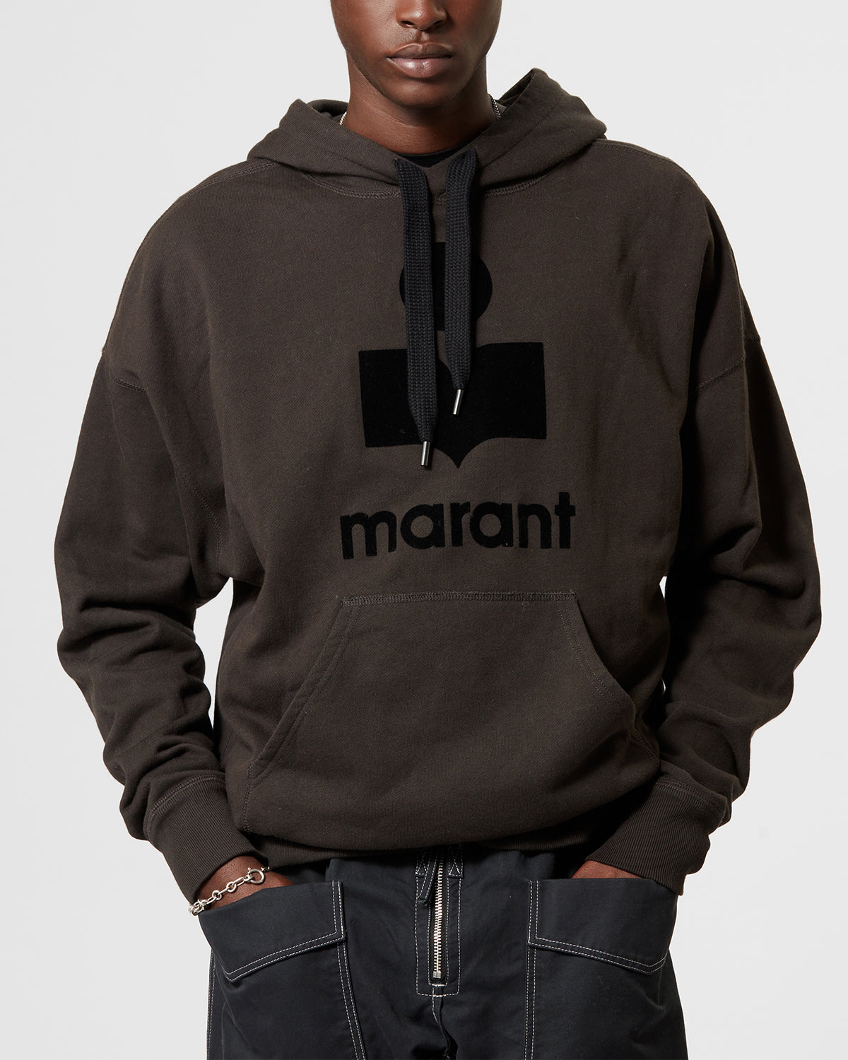 Sweatshirt Miley — Noir délavé, vue 1 ; référence SW0027HAA1M05H02FK