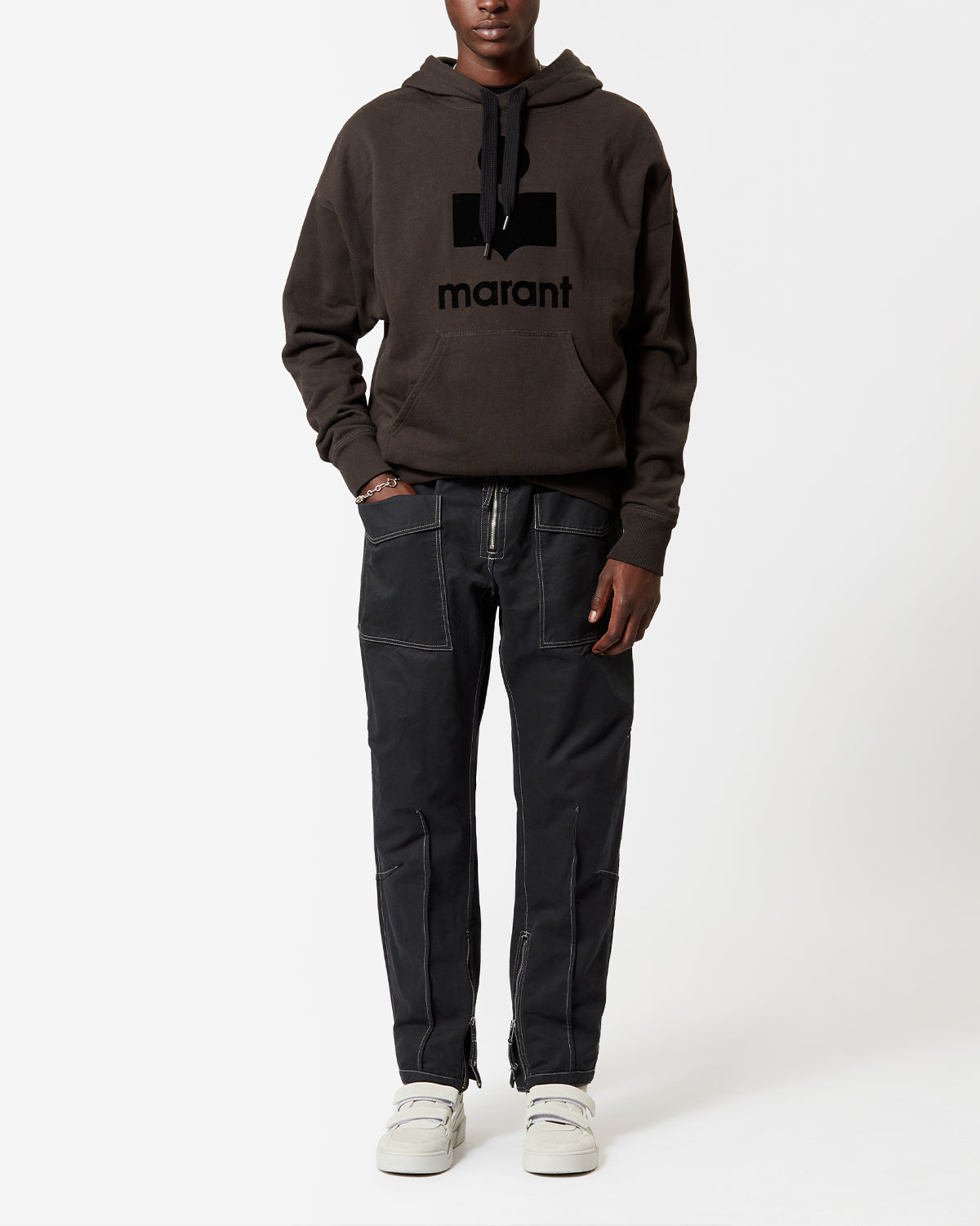 Sweatshirt Miley — Noir délavé, vue 2 ; référence SW0027HAA1M05H02FK