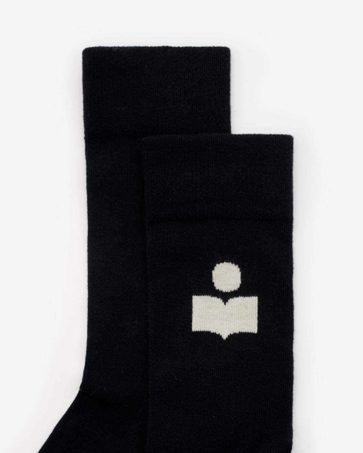 Chaussettes Siloki — Noir, vue 3 ; référence CT001JHAA1C03J01BK