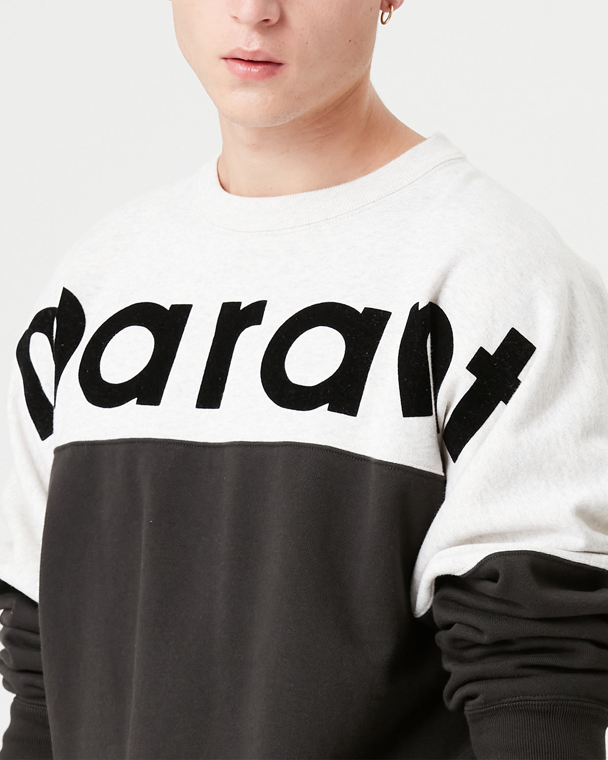 Sweatshirt Howley — Noir délavé, vue 3 ; référence SW0031HAA1M06H02FK