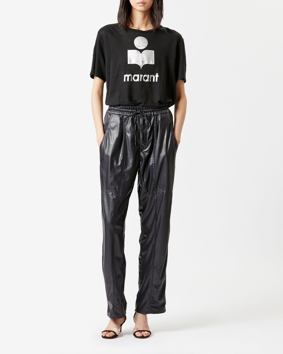 T-shirt Zewel en lin — Noir, vue 2 ; référence TS0001FAA1N10E01BK