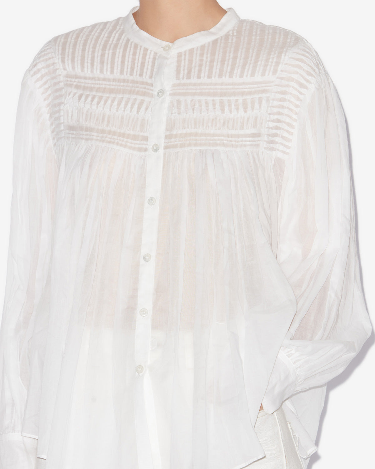Blouse Plalia — Blanc, vue 3 ; référence HT0002FCB3J04E20WH