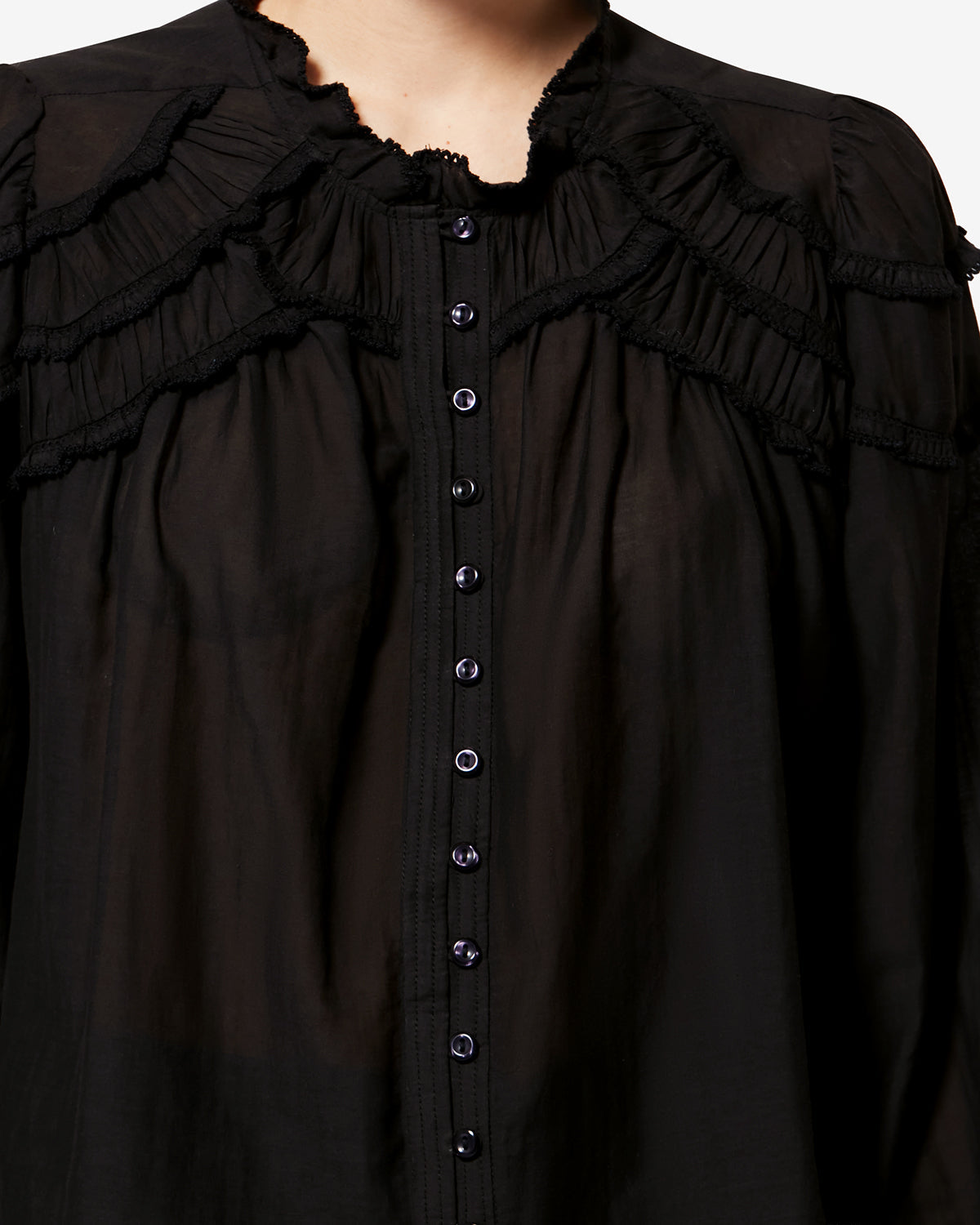 Blouse Christa — Noir, vue 3 ; référence HT0681FBB3J04E01BK