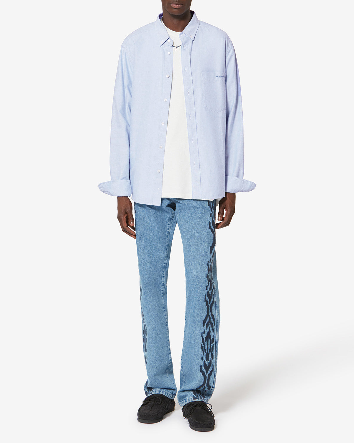 Chemise Jasolo — Bleu, vue 2 ; référence CH0041HAB1I14H30FB