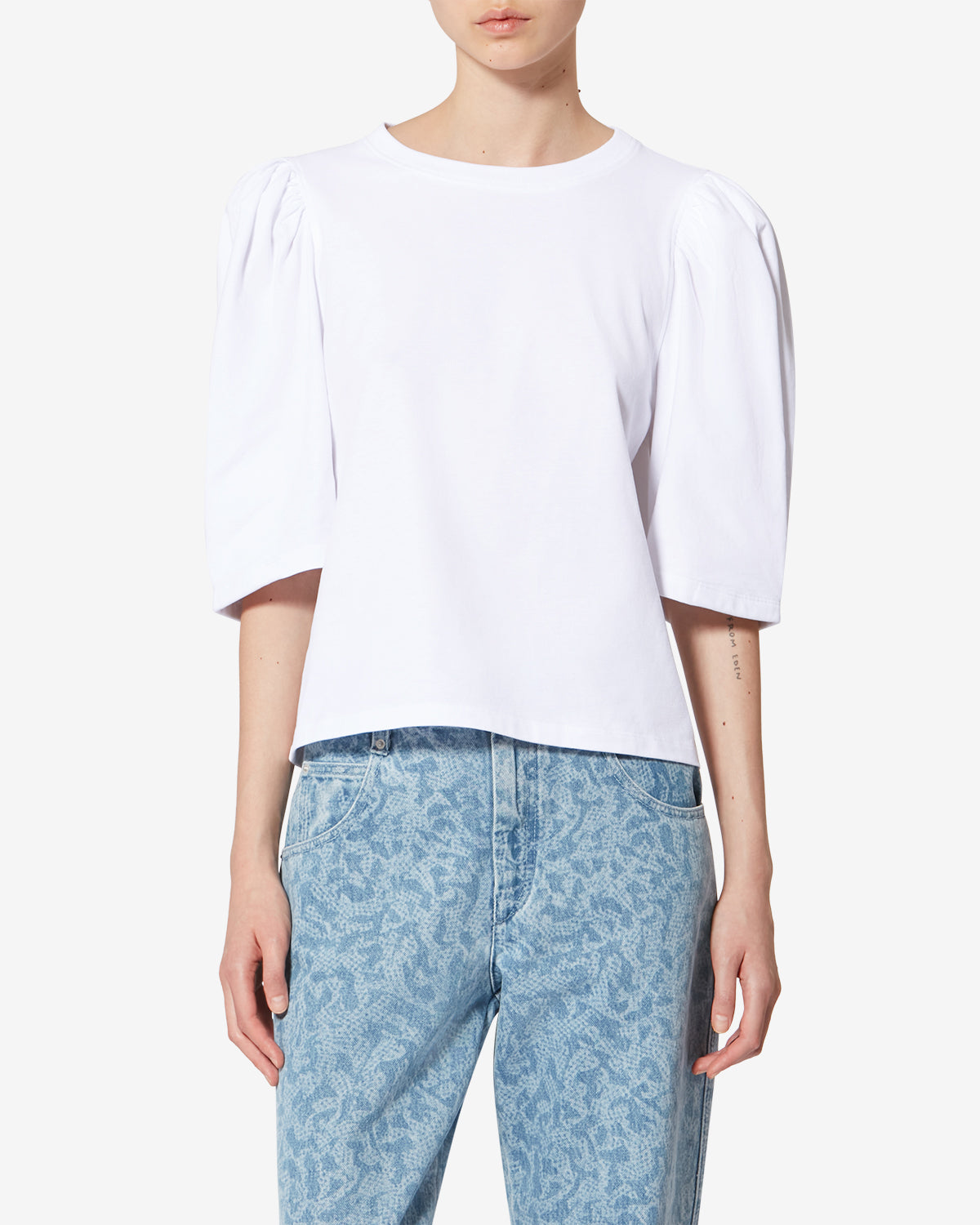 T-shirt Maeliss — Blanc, vue 1 ; référence TS0311FAA1N41I20WH
