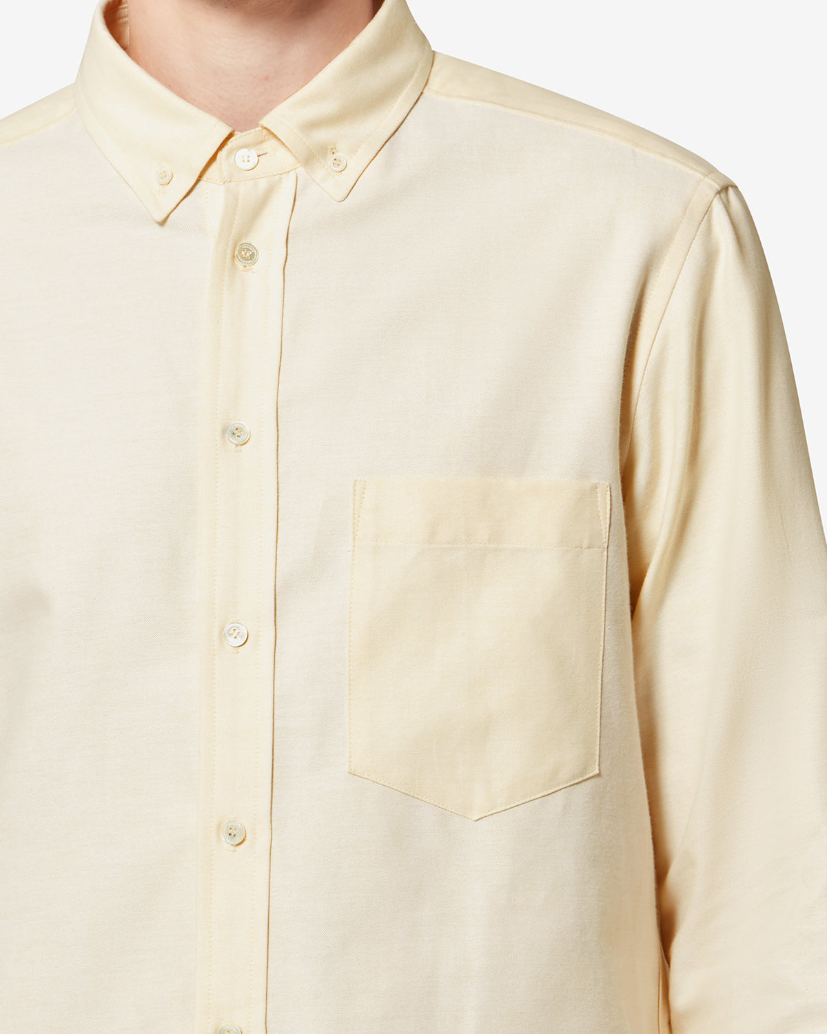 Chemise Jasolo — Jaune clair, vue 3 ; référence CH0041HAB1I14H10LY