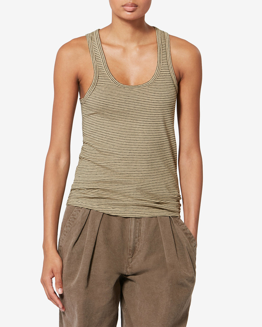 Débardeur Thea — Noir-beige, vue 1 ; référence TS0261FDD1N02EBKBE