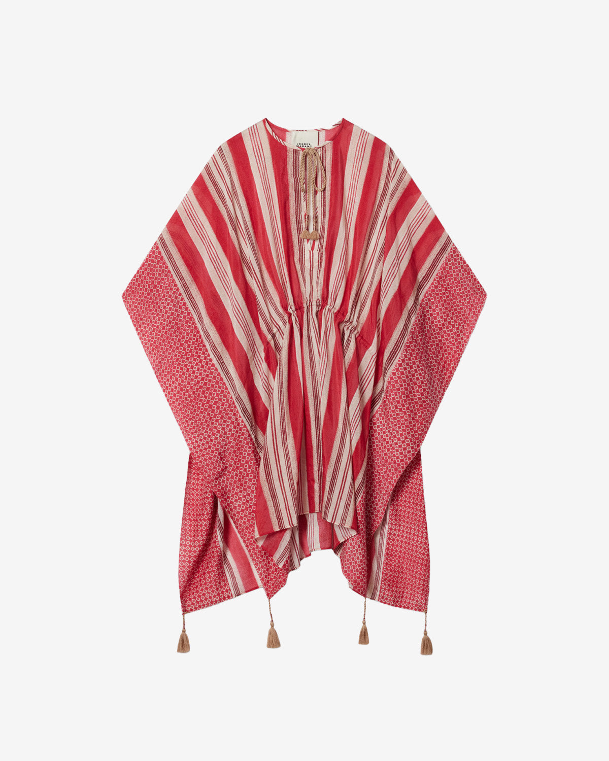 Kaftan Loreliz — Rouge, vue 3 ; référence KF001XFAD1C01A70RD