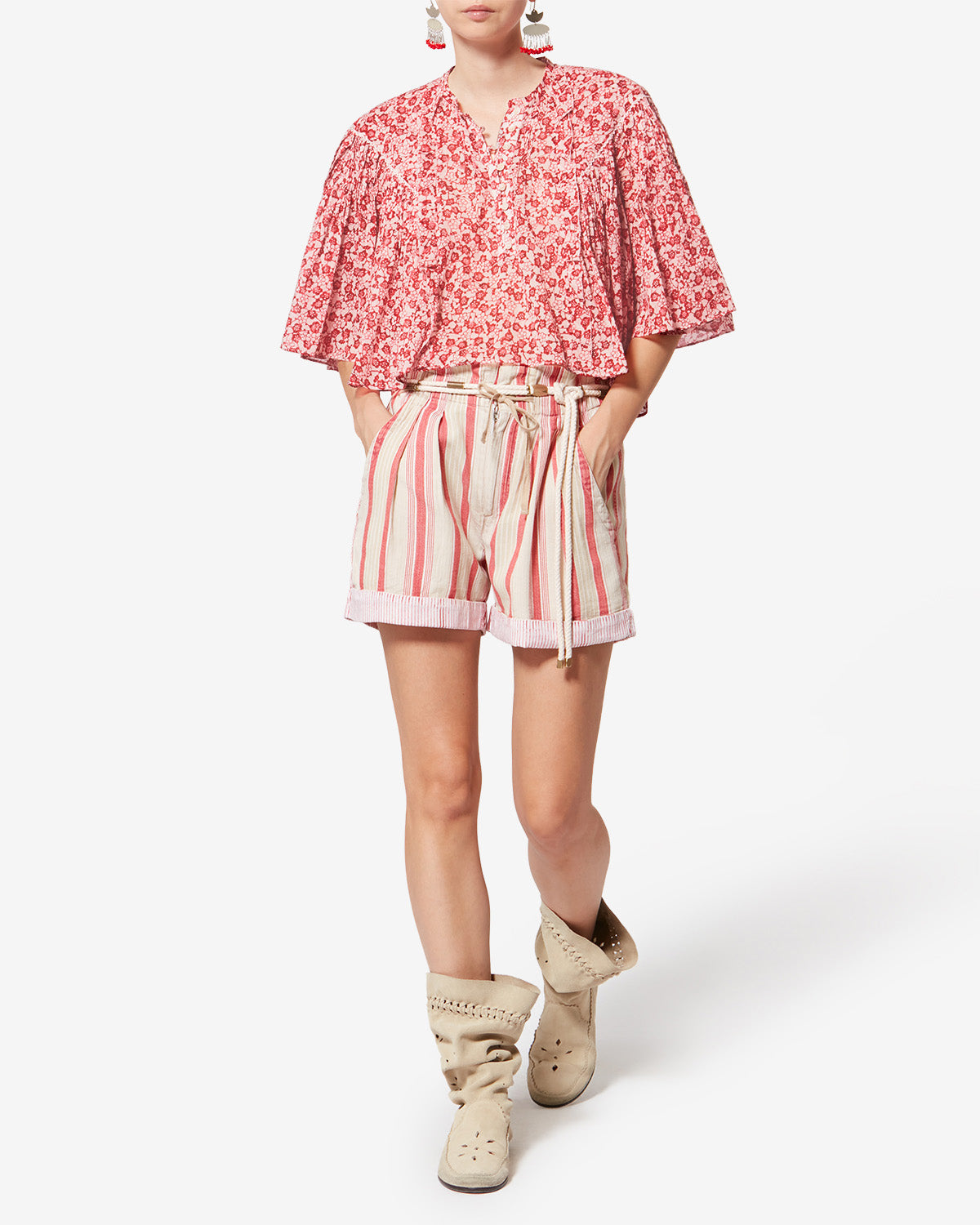 Top Veelia — Rouge, vue 2 ; référence HT0854FBD1J15E70RD