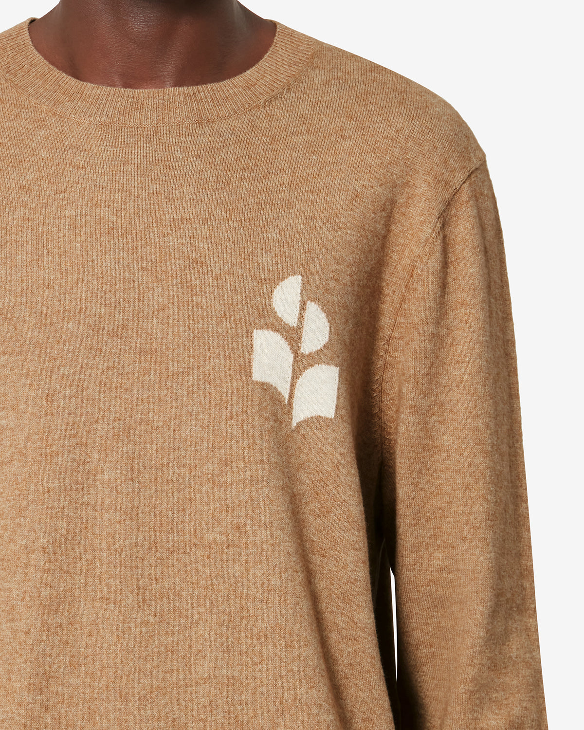 Pull Antea — Camel-gris clair, vue 3 ; référence PU0874HAD1L08HCMLG