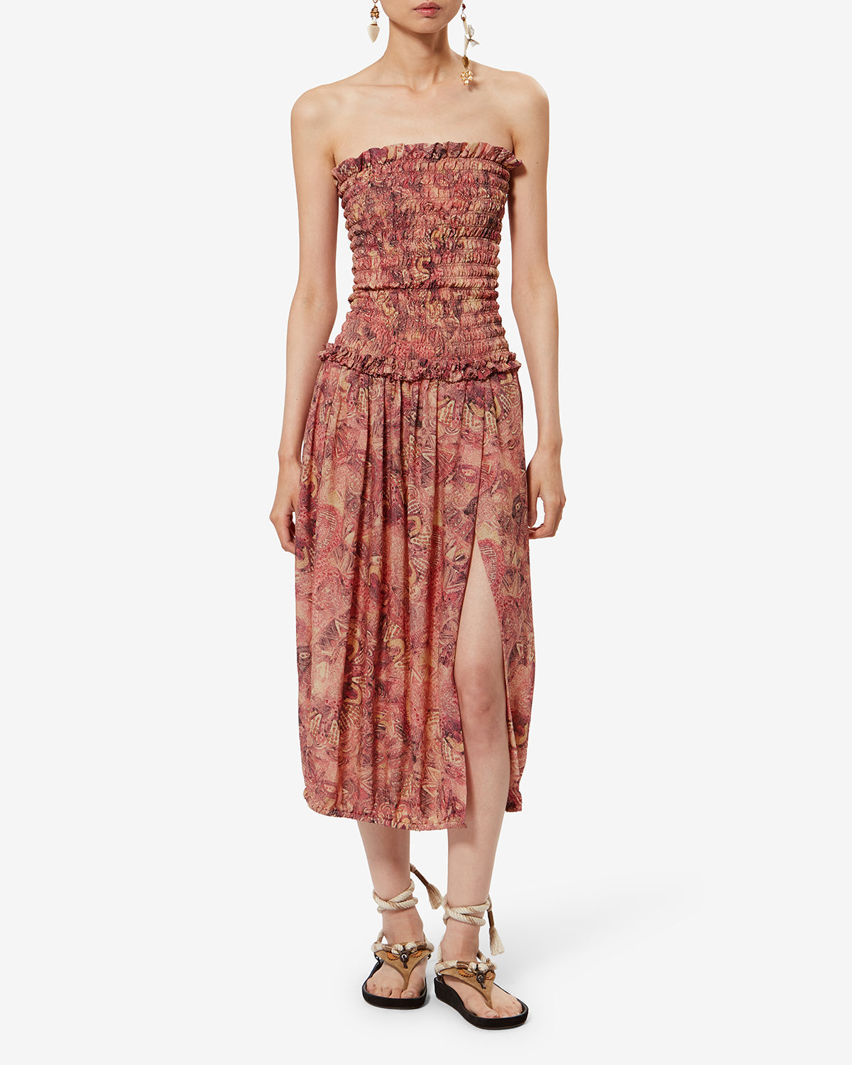 Robe Cleane en soie — Rose, vue 1 ; référence RO1117FAD2J20I40PK