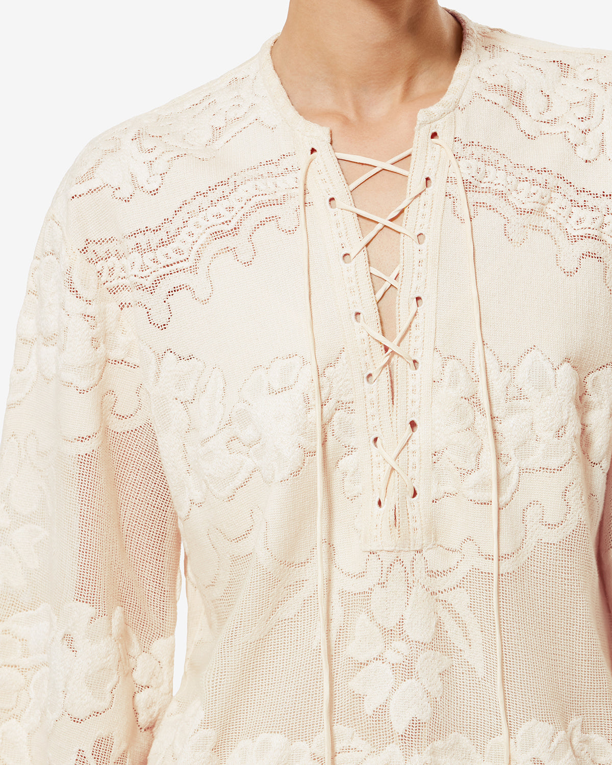Robe Solara — Écru, vue 3 ; référence RO1118FAD2J21I23EC