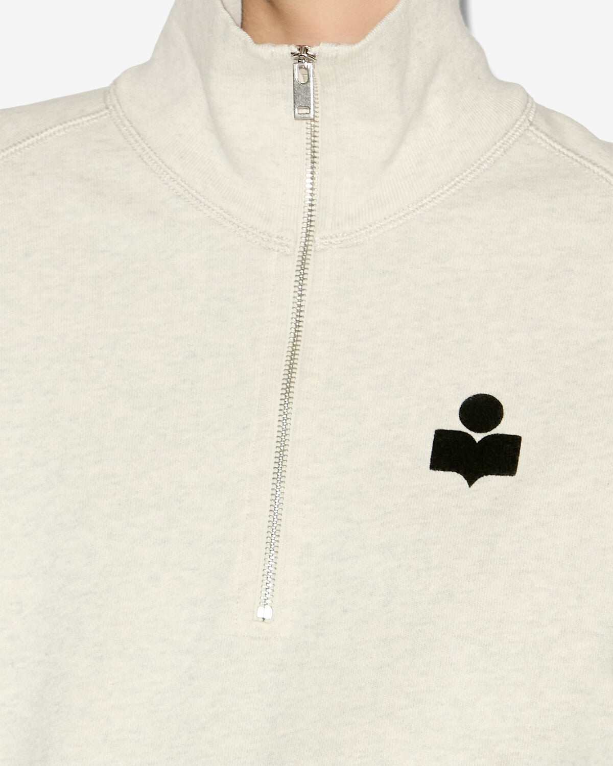 Sweatshirt Ross — Écru, vue 3 ; référence SW0093FAA1M07E23EC