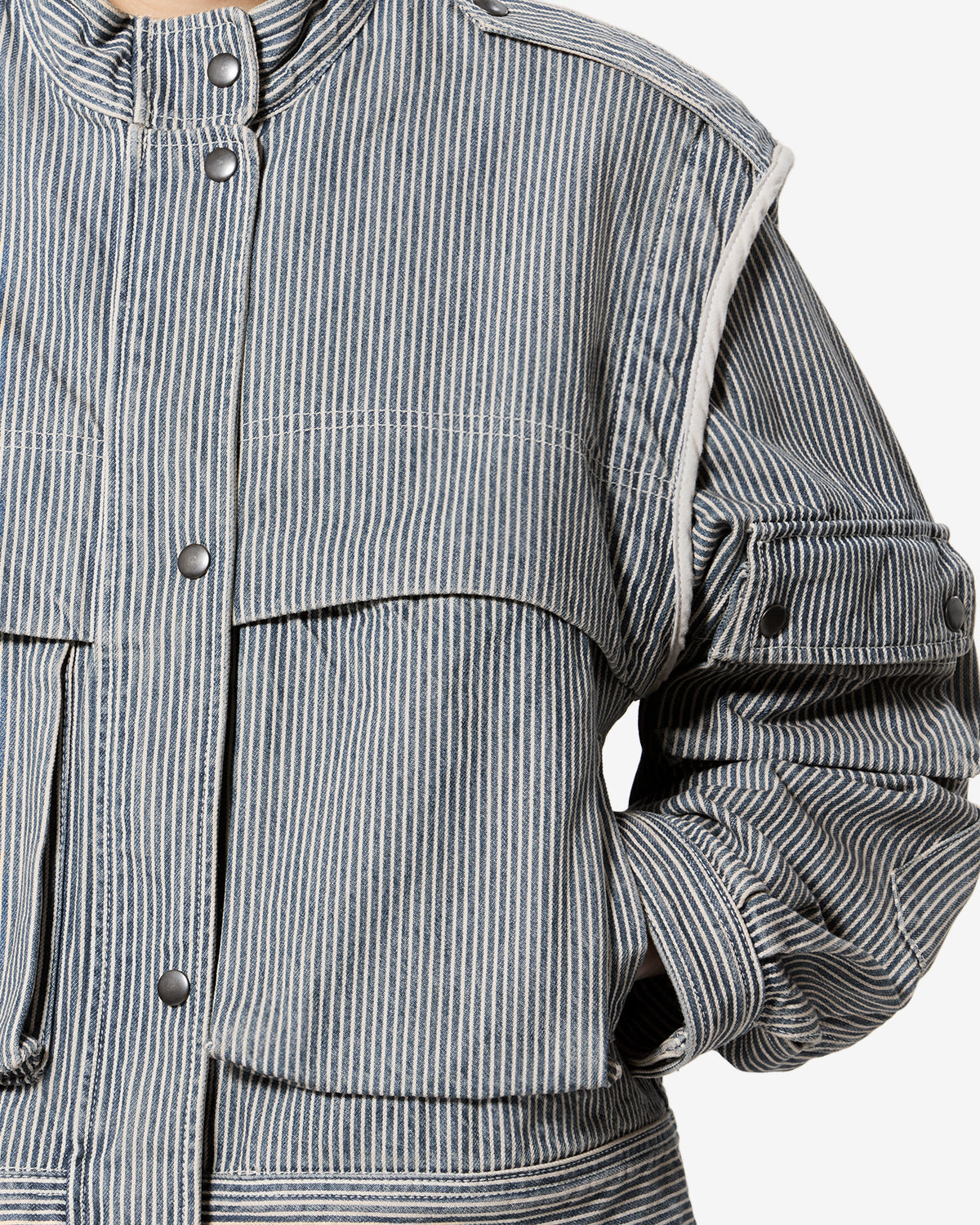 Veste Edany — Bleu-blanc, vue 3 ; référence VE0687FAD3H02EBUWE