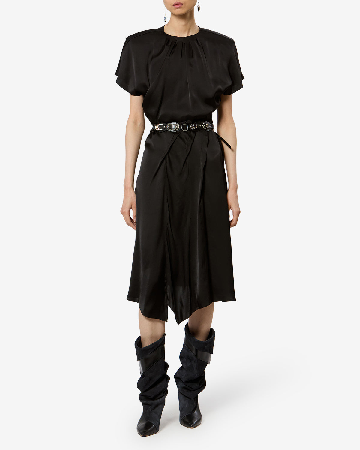 Robe Namsha — Noir, vue 1 ; référence RO1191FAD3J13I01BK