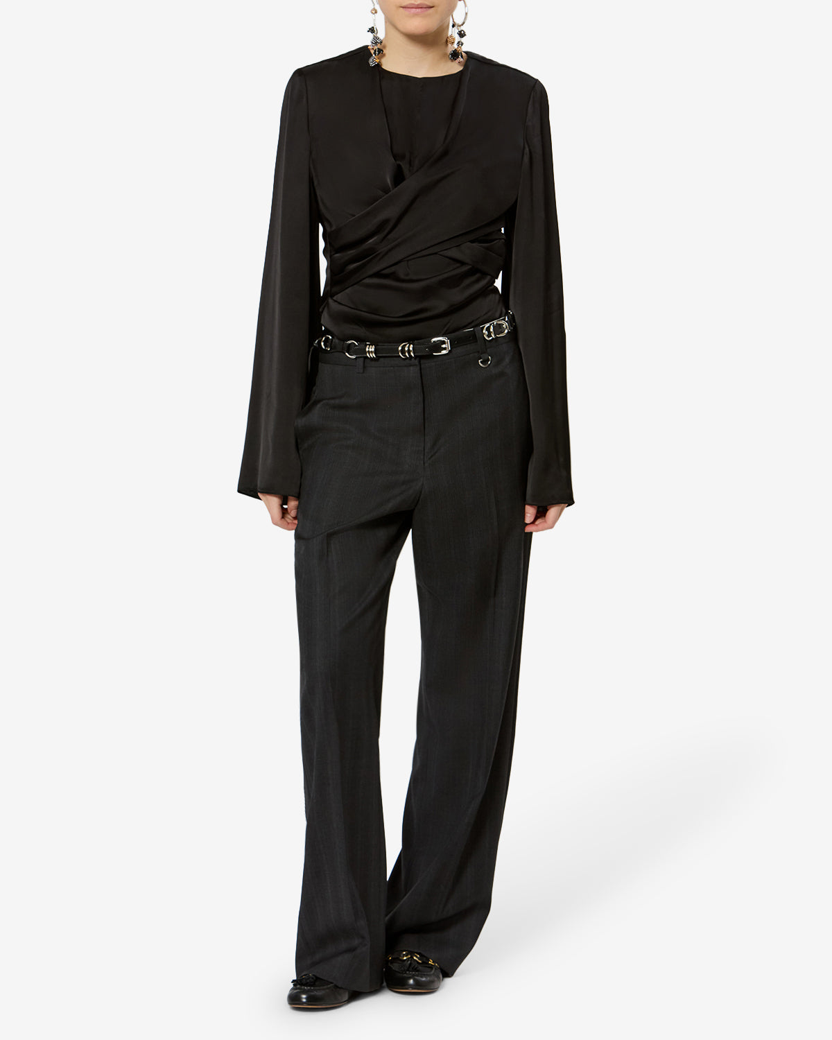 Blouse Neame — Noir, vue 2 ; référence HT0894FAD3J13I01BK