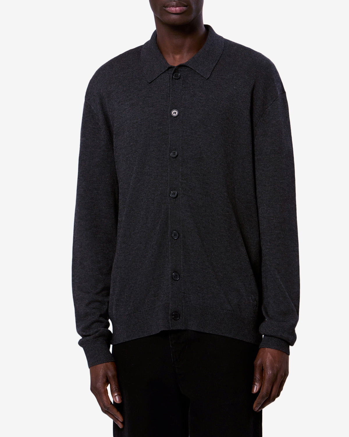 Cardigan Joris — Anthracite, vue 1 ; référence CA0194HAD3L06H02AN
