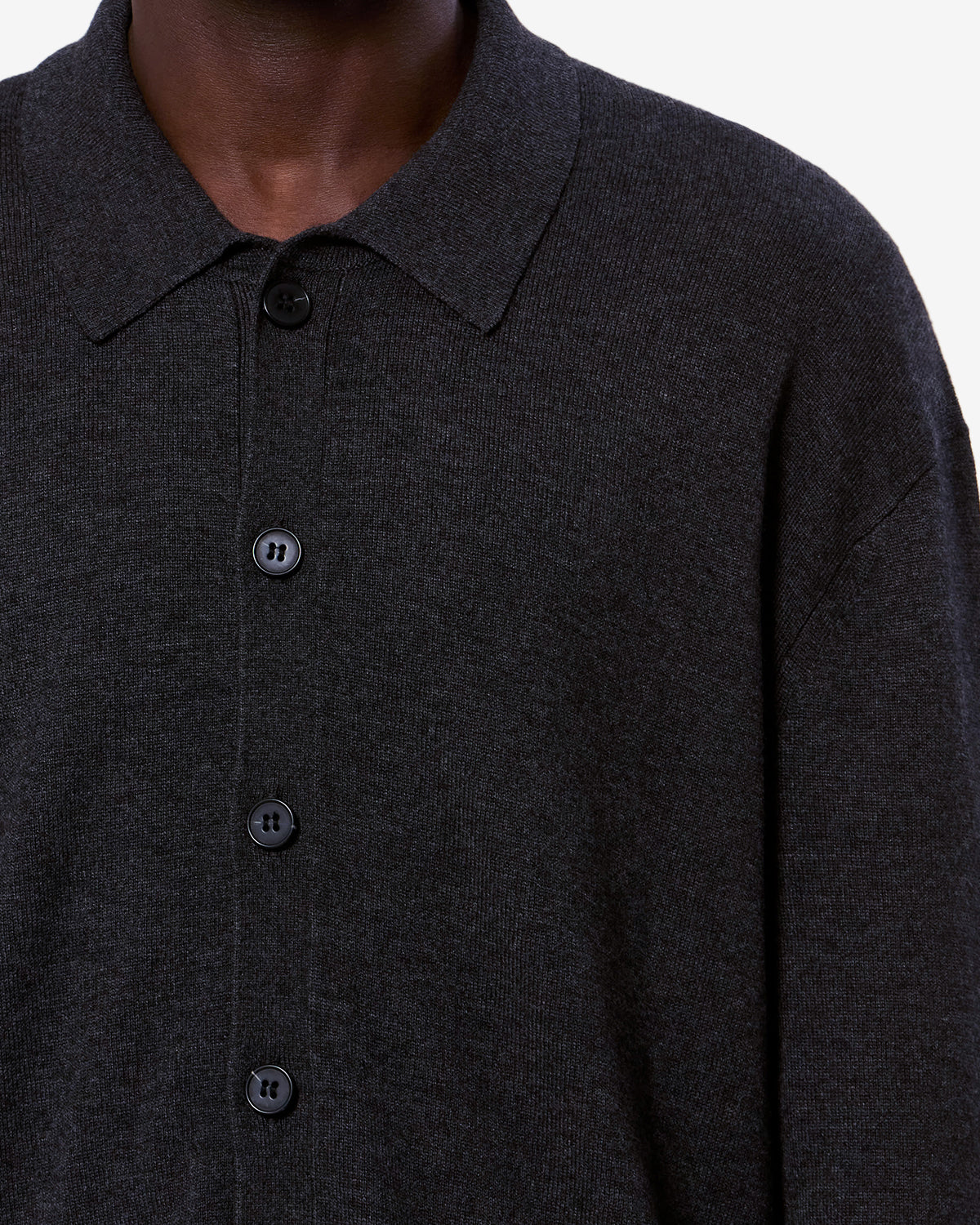 Cardigan Joris — Anthracite, vue 3 ; référence CA0194HAD3L06H02AN