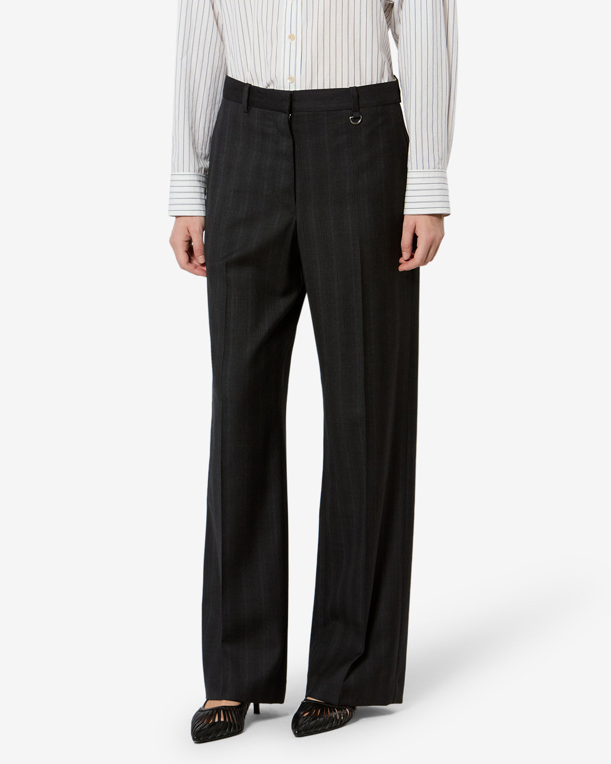 Pantalon Noanda en laine — Foncé anthracite, vue 1 ; référence PA0643FDB1F01I02DA