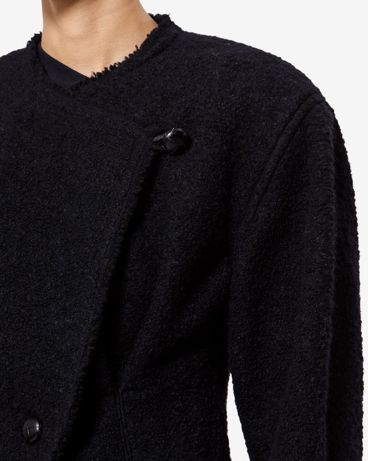 Veste Suna en laine — Noir, vue 3 ; référence VE0710FAD3E05I01BK