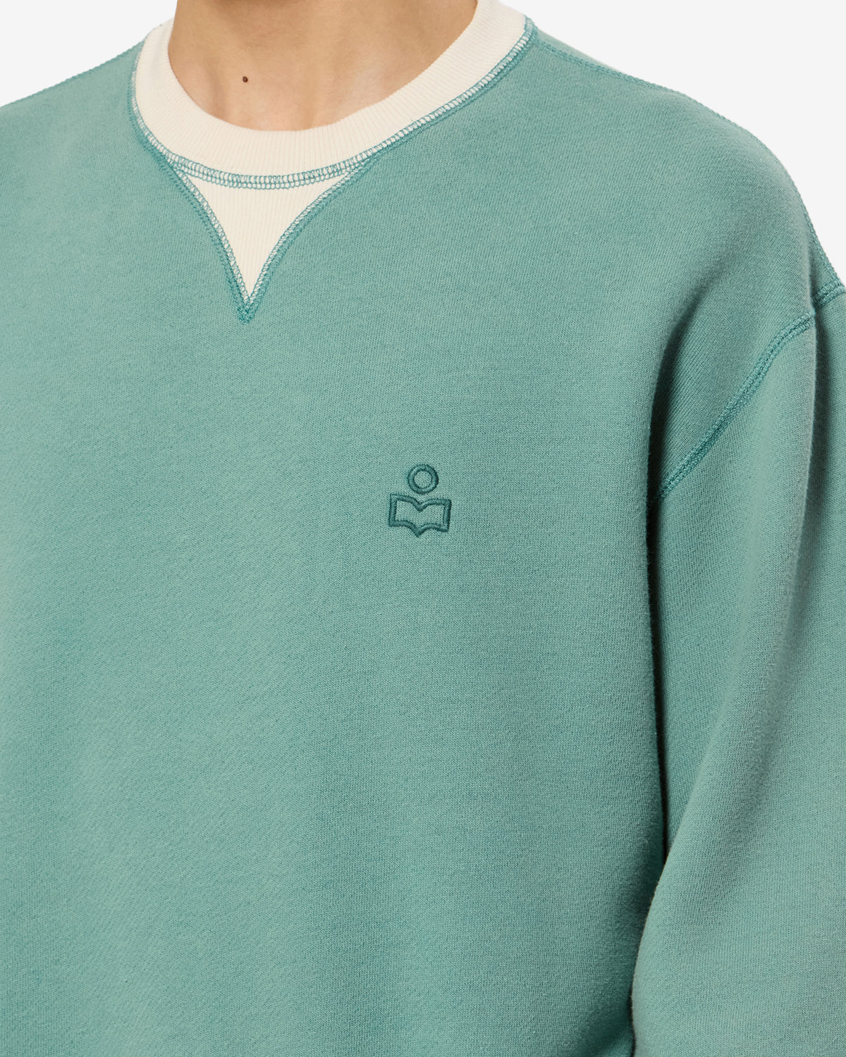 Sweatshirt Miker — Bluish vert, vue 3 ; référence SW0189HAD1M01H60BN