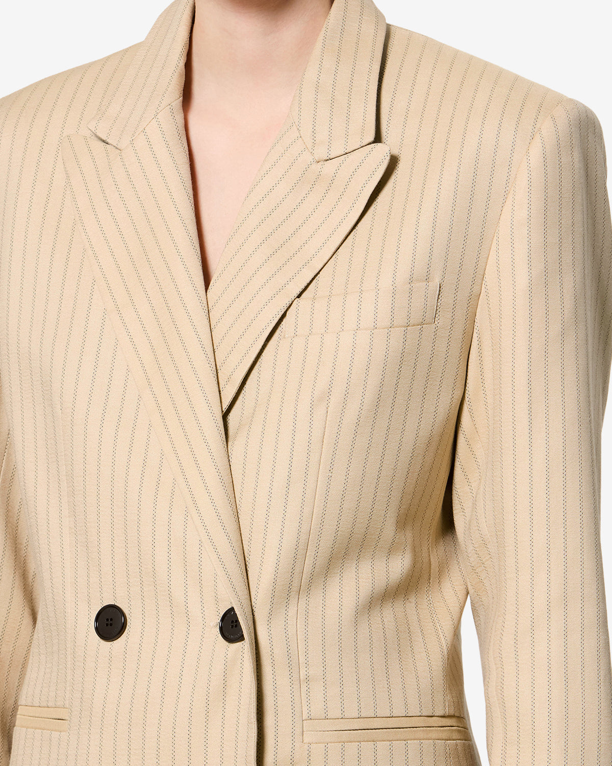 Veste Ranya en laine — Beige, vue 3 ; référence VE0690FAD3F01I90BE