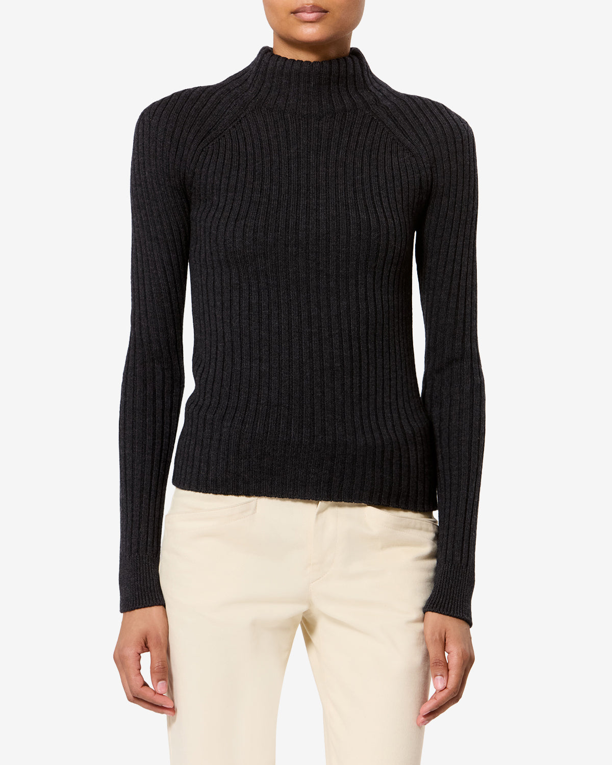 Pull Virginia en laine — Anthracite, vue 1 ; référence PU0954FAD3L12I02AN
