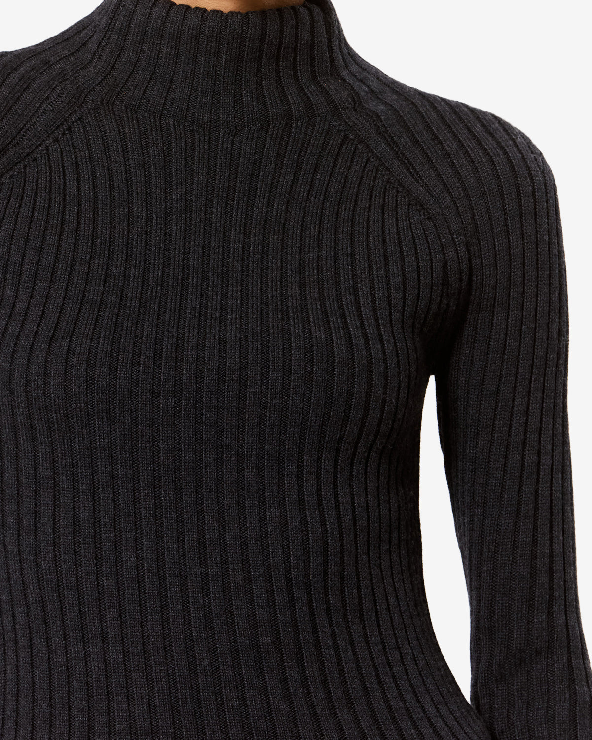 Pull Virginia en laine — Anthracite, vue 3 ; référence PU0954FAD3L12I02AN