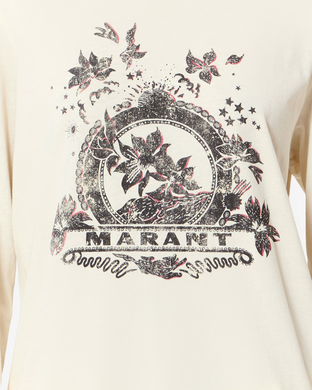 T-shirt Martine — Écru, vue 3 ; référence TS0245FAD3N01E23EC