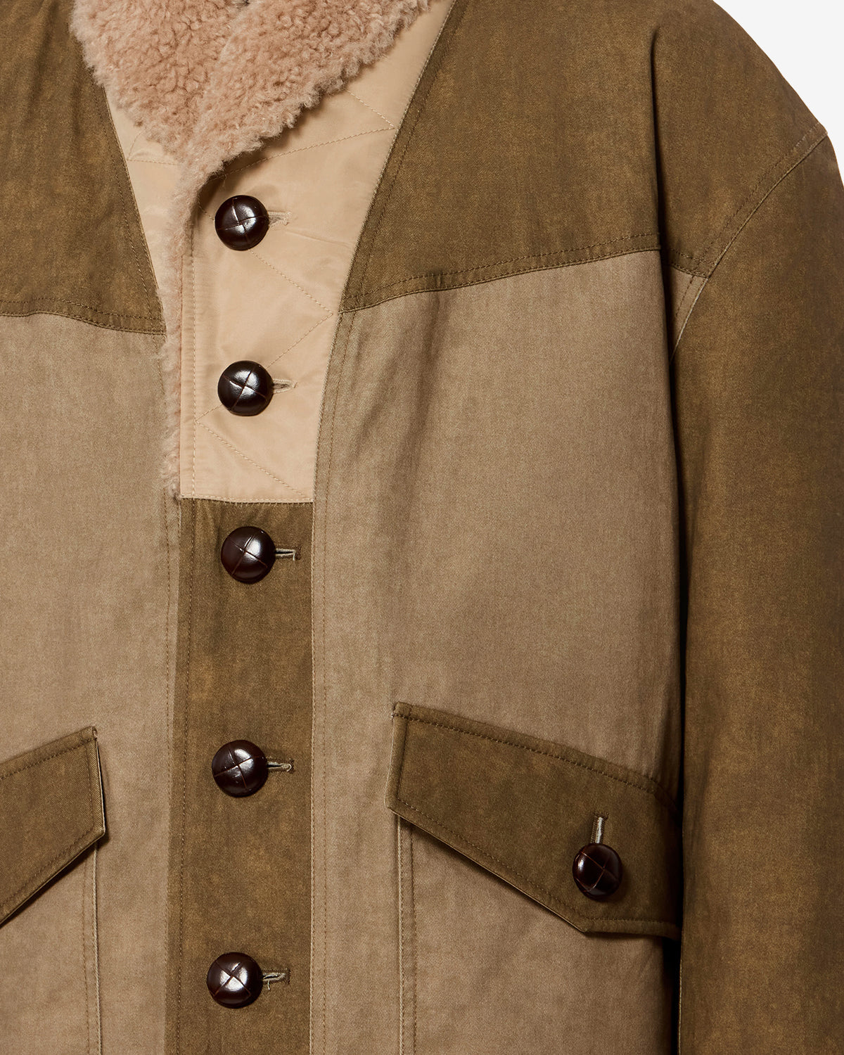 Manteau Toswald — Kaki, vue 3 ; référence MA0601HAD3G02H67KI