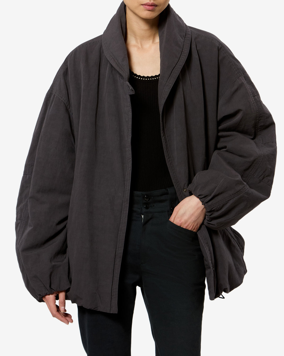 Manteau Volinda — Bleu nuit, vue 1 ; référence MA0572FAD3C02I30FN