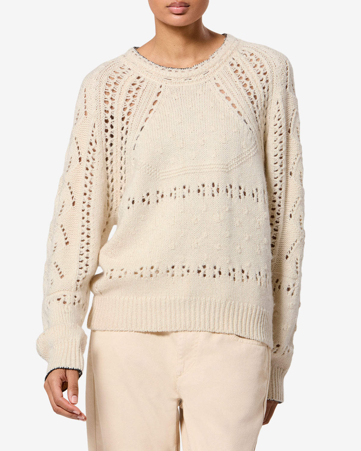 Pull Luce — Écru, vue 1 ; référence PU0938FAD3L02E23EC