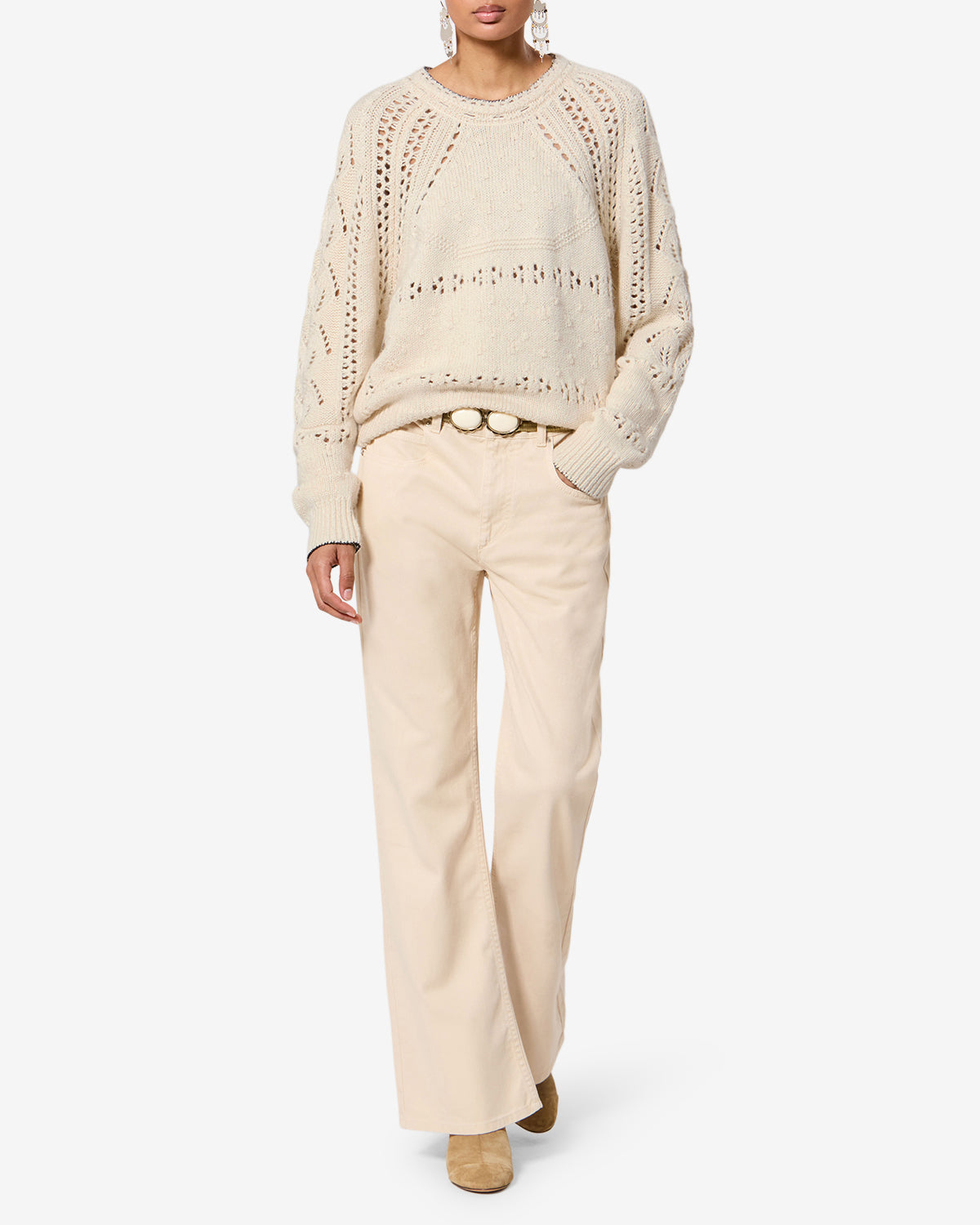 Pull Luce — Écru, vue 2 ; référence PU0938FAD3L02E23EC