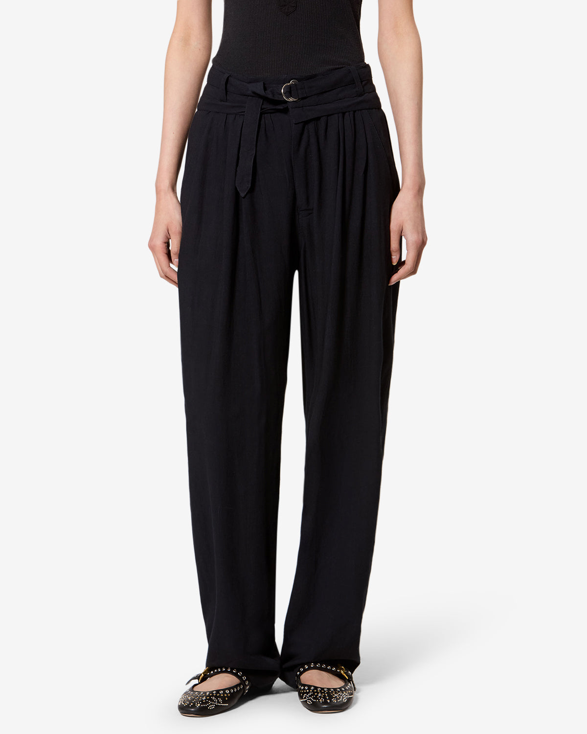 Pantalon Celia — Noir, vue 1 ; référence PA0372FCD3J12E01BK