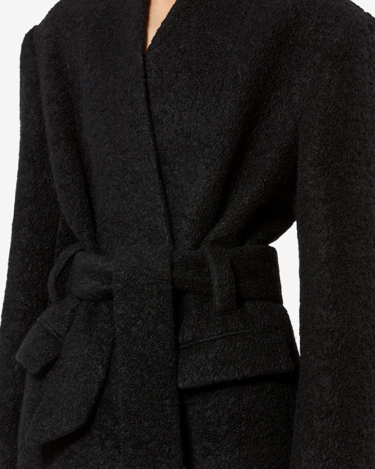 Veste Syndra en laine — Noir, vue 3 ; référence VE0760FAD3E02I01BK