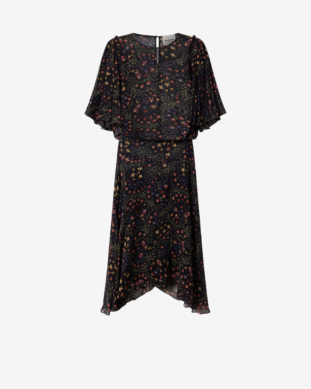 Robe Firda — Noir et écru, vue 3 ; référence RO1111FAD3J01EBKEC