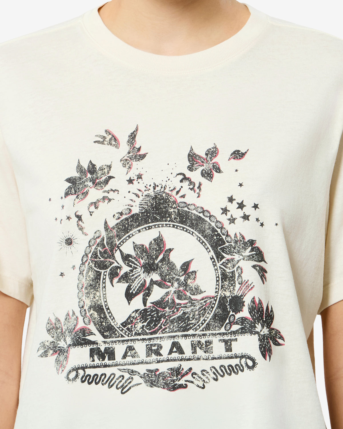 T-shirt Zewel — Écru, vue 3 ; référence TS0001FAD3N01E23EC