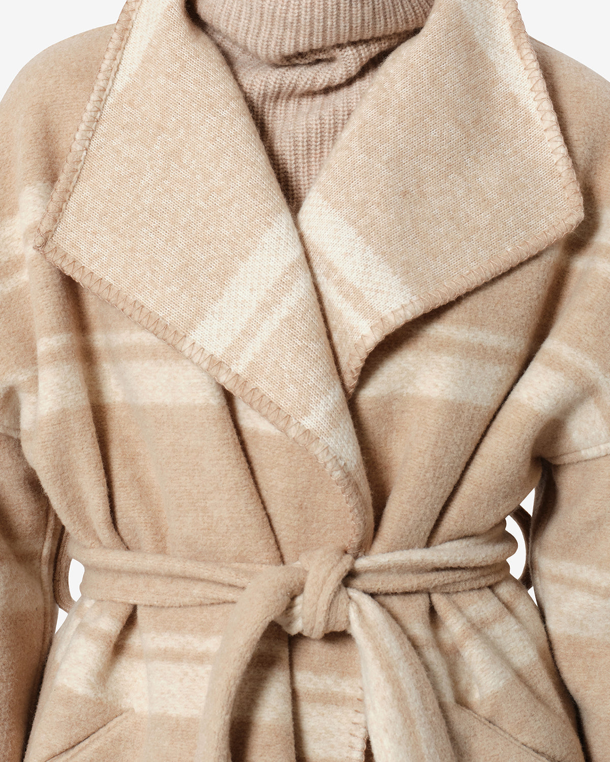 Manteau Brea — Sable, vue 3 ; référence MA0574FAD3D02E23SD