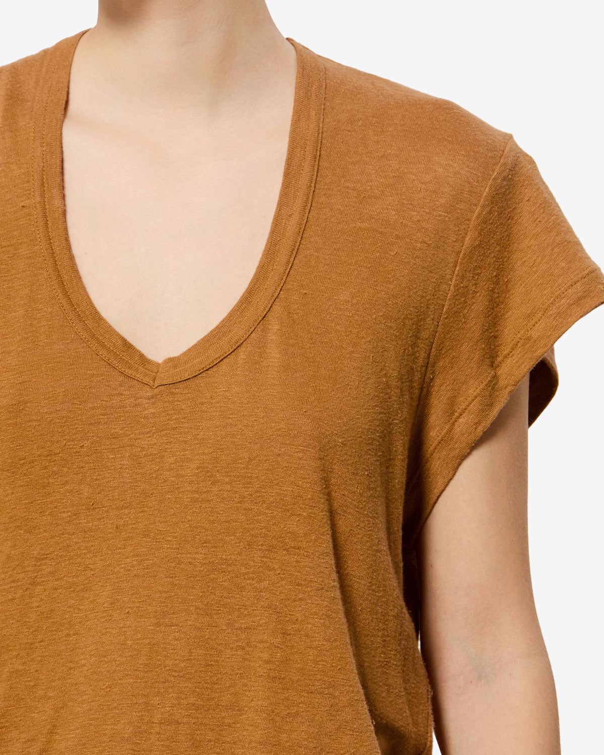 T-shirt Zankou en lin — Doré, vue 3 ; référence TS0014FBB1N17E12GO