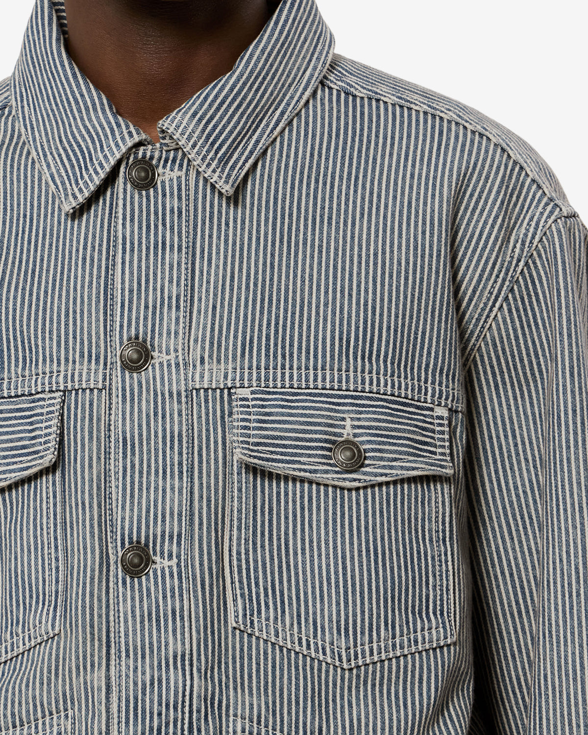 Veste Jango — Bleu-blanc, vue 3 ; référence VE0061HKD3H05HBUWE