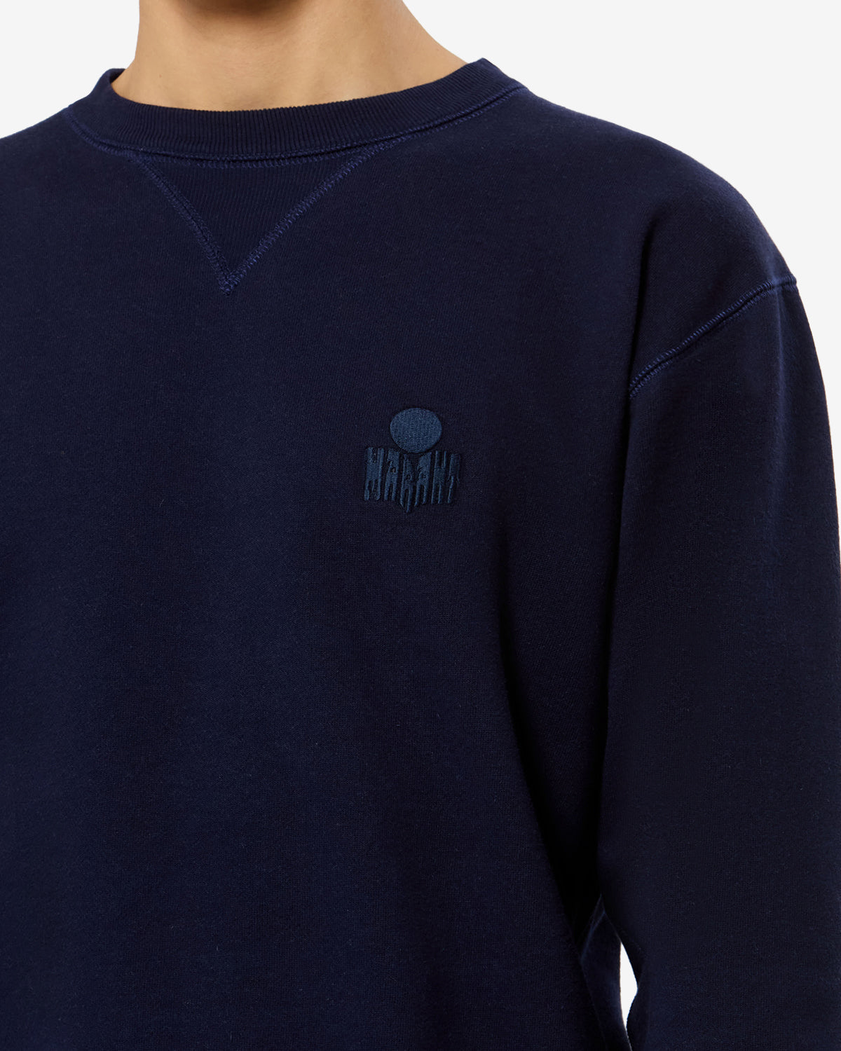 Sweatshirt Mike — Bleu marine, vue 3 ; référence SW0030HAD1M05H30NA