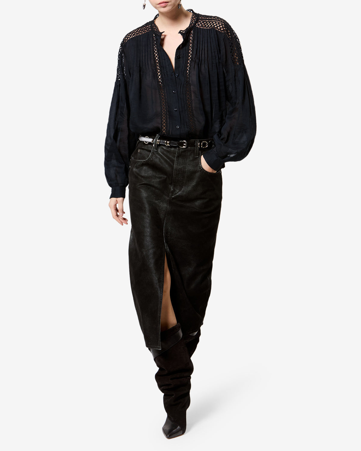 Blouse Polda — Noir, vue 2 ; référence HT0942FAD3J04E01BK