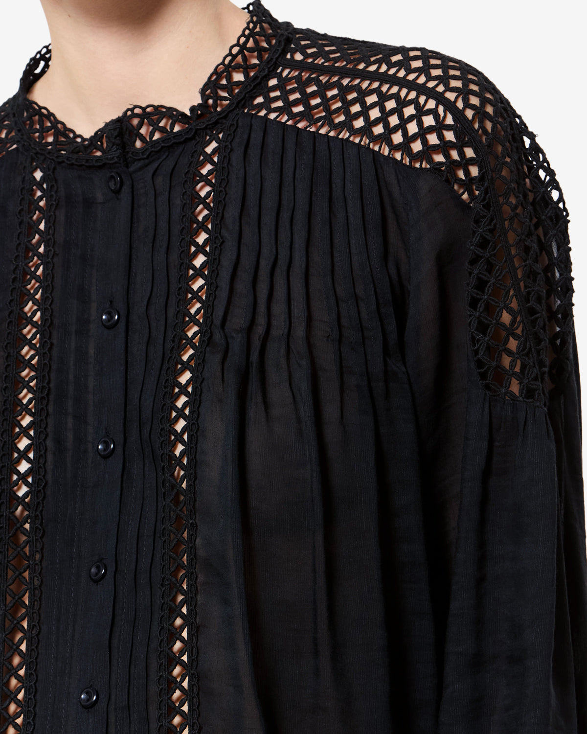 Blouse Polda — Noir, vue 3 ; référence HT0942FAD3J04E01BK
