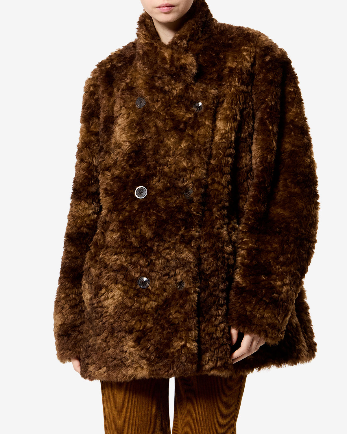 Manteau Jya — Marron, vue 1 ; référence MA0554FAD3A01E50BW