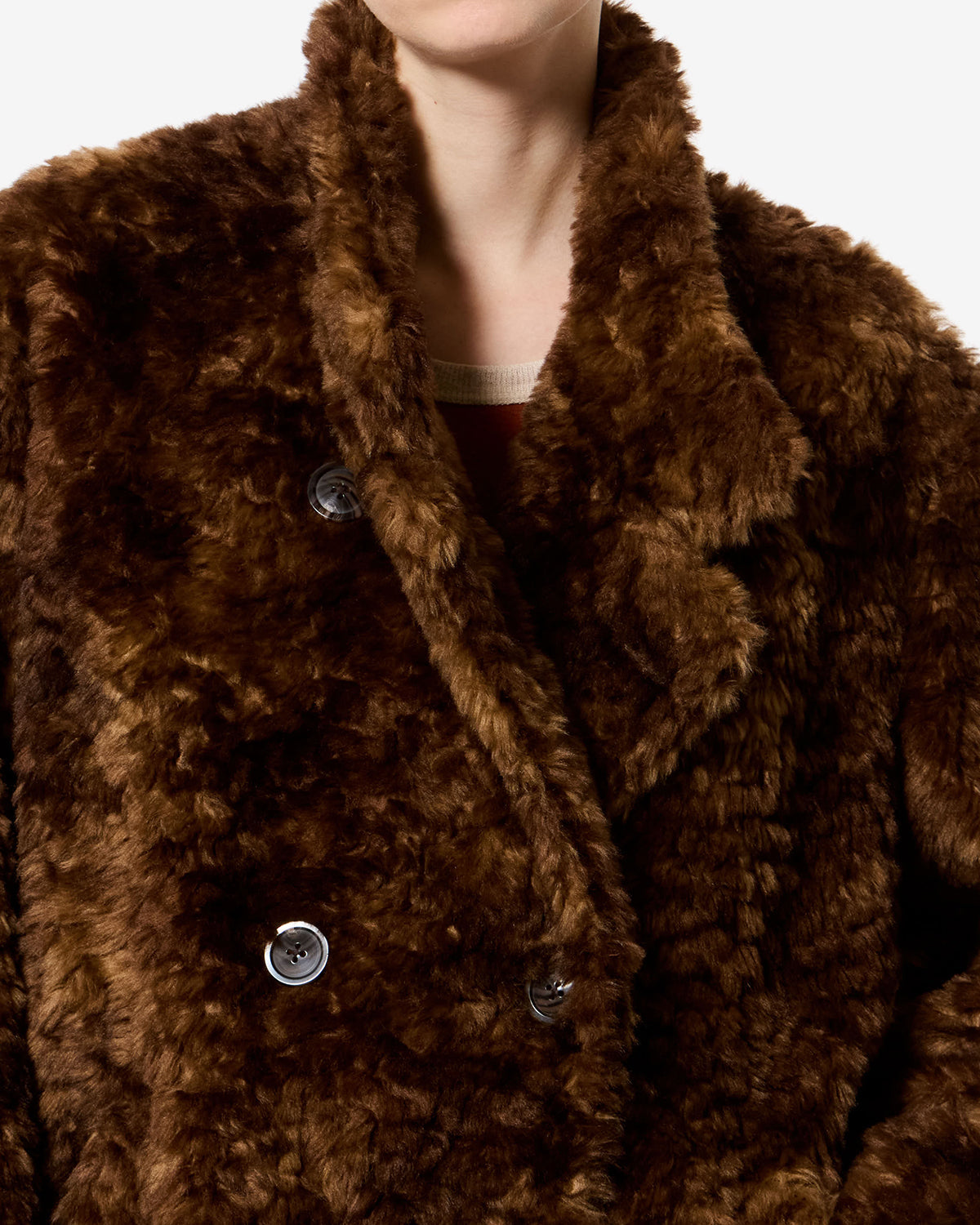 Manteau Jya — Marron, vue 3 ; référence MA0554FAD3A01E50BW