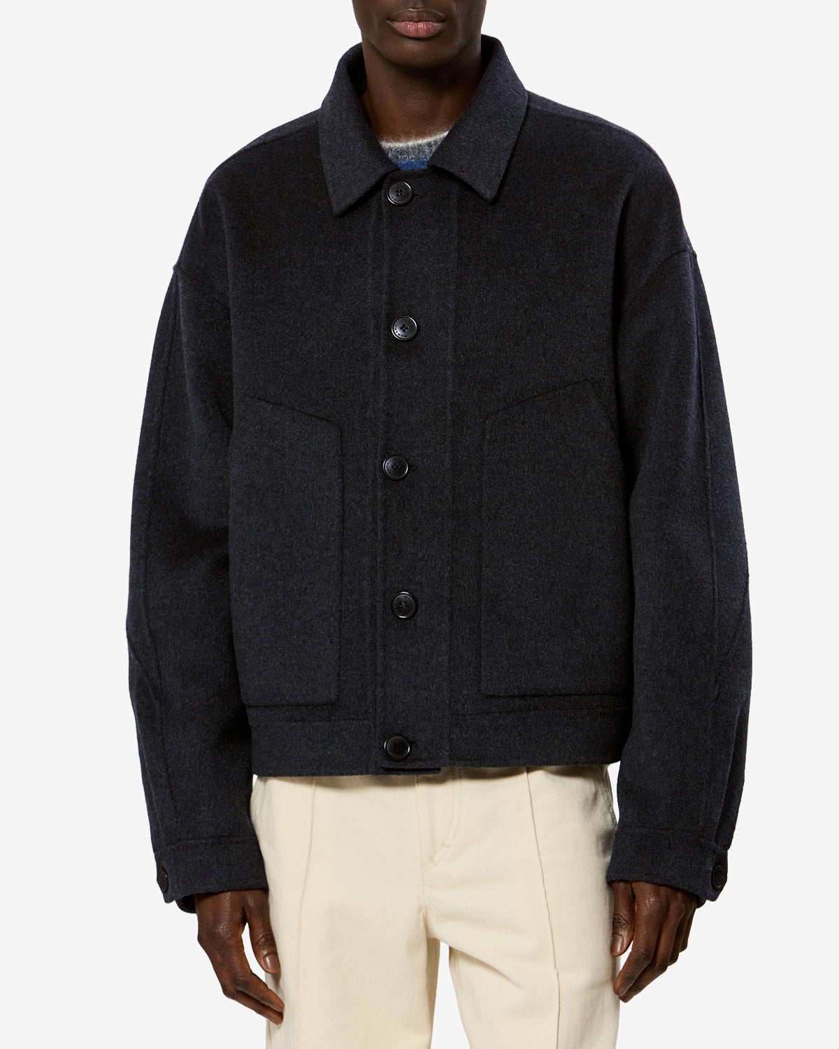 Veste Casper en laine — Anthracite, vue 1 ; référence VE0782HAD3D03H02AN